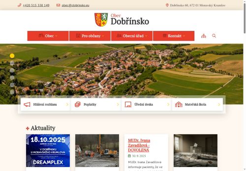 Zobrazit webové stránky Obecní úřad Dobřínsko