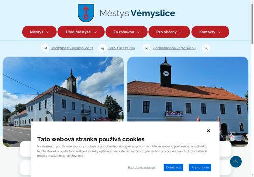 Zobrazit webové stránky Úřad městyse Vémyslice