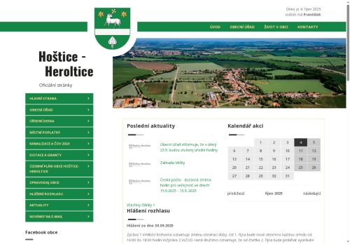 Zobrazit webové stránky Obecní úřad Hoštice-Heroltice