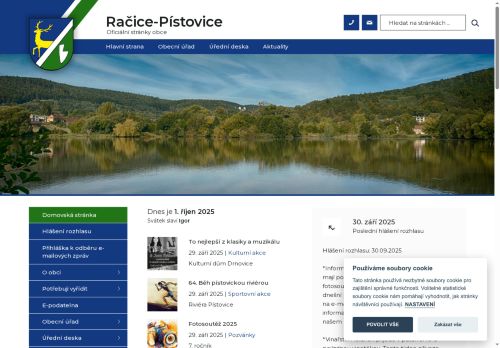 Zobrazit webové stránky Obecní úřad Račice-Pístovice