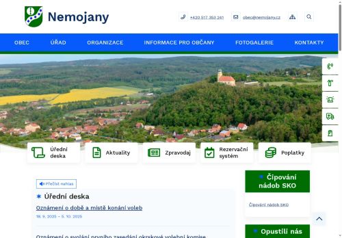 Zobrazit webové stránky Obecní úřad Nemojany