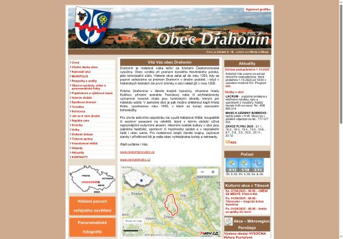 Zobrazit webové stránky Obecní úřad Drahonín