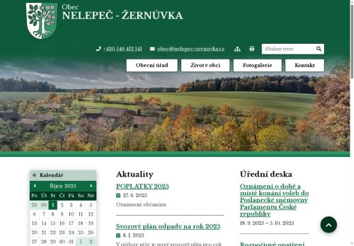 Zobrazit webové stránky Obecní úřad Nelepeč - Žernůvka