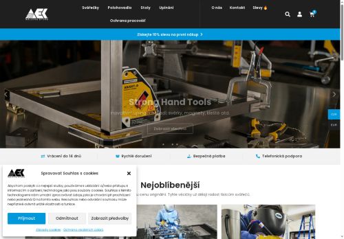 AEK svařovací technika s.r.o. nabízí práci na pozici Obchodní zástupce pro Česko a Slovensko v obci Třebíč
