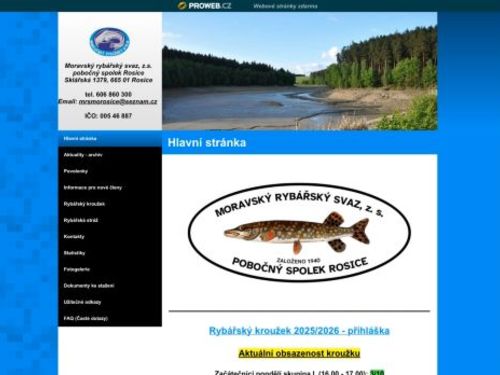 Moravský rybářský svaz, pobočný spolek Rosice