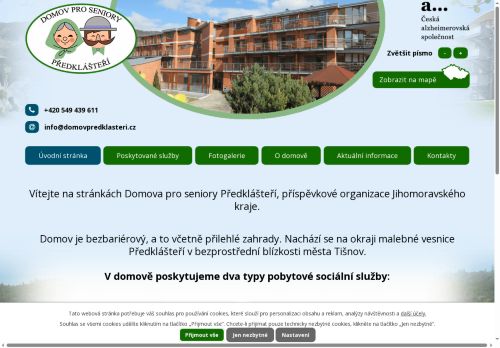 Domov pro seniory Předklášteří, příspěvková organizace nabízí práci na pozici Uklízeč/ka v obci Předklášteří