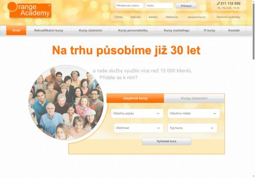 Zobrazit webové stránky Orange Academy plus, učebna Znojmo