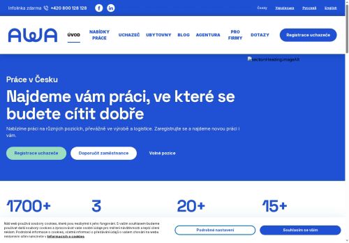 AWA PARTNERS International s.r.o. nabízí práci na pozici Skladníci/ce, obsluha manipulačních vozíků v obci Úherce
