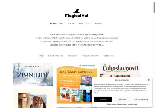 Zobrazit webové stránky Magical Hat