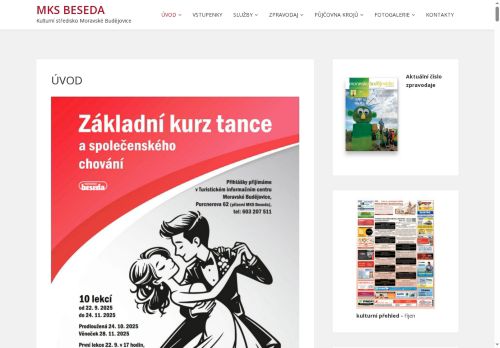 Zobrazit webové stránky Městské kulturní středisko Beseda