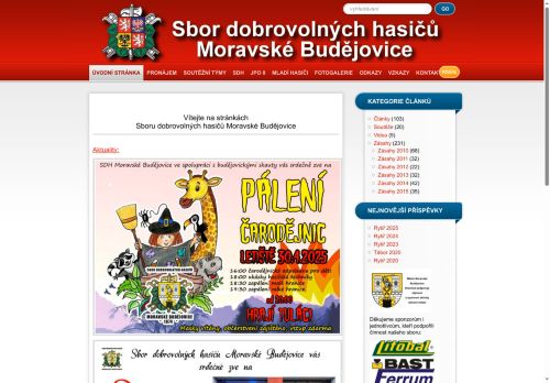 Zobrazit webové stránky SDH Moravské Budějovice