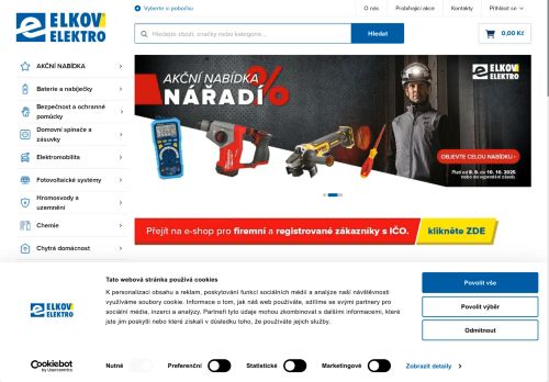 Zobrazit webové stránky ELKOV elektro a.s.