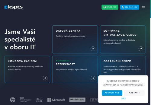 Webové stránky KSP Computer & Services Moravia s.r.o., Rosice
