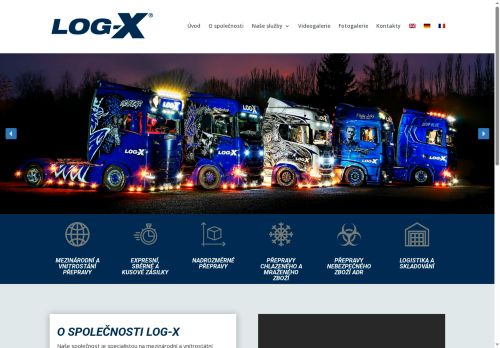 Webové stránky Log-X CZ, s.r.o., Osek