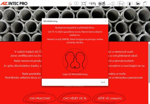 Zobrazit webové stránky AZ intec pro s.r.o.