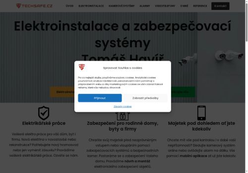 Zobrazit webové stránky TECHSAFE.CZ - Zabezpečovací systémy Tomáš Havíř