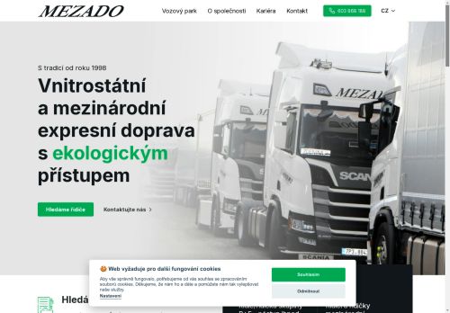 MEZADO s.r.o. nabízí práci na pozici Řidiči nákladních automobilů, tahačů a speciálních vozidel v obci Útušice