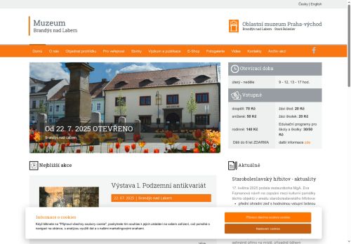 Zobrazit webové stránky Muzeum Brandýs nad Labem