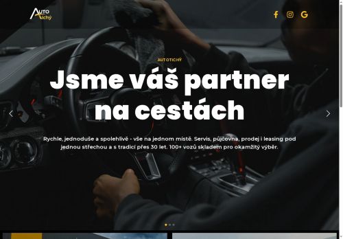 Webové stránky AUTO TICHÝ - centrum s.r.o., Milovice