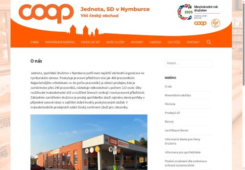 JEDNOTA, spotřební družstvo v Nymburce nabízí práci na pozici Vedoucí prodejny v obci Čachovice