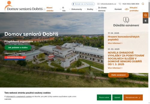 Zobrazit webové stránky Domov seniorů