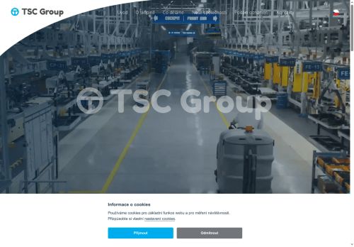 Webové stránky TSC Cleaning, a.s., Kuřim