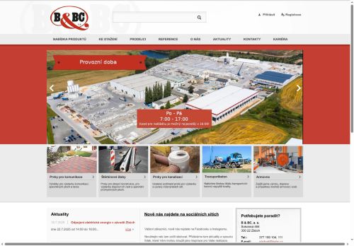 B & BC, a. s. nabízí práci na pozici dělník/dělnice ve správě areálu v obci Zbůch