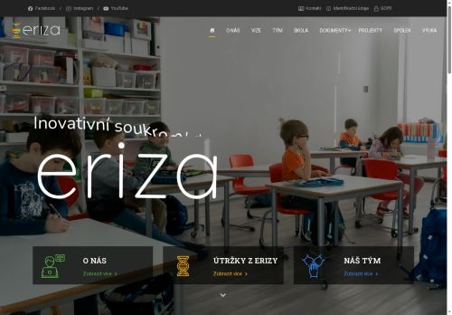 Webové stránky Soukromá základní škola ERIZA, s.r.o., Mělník