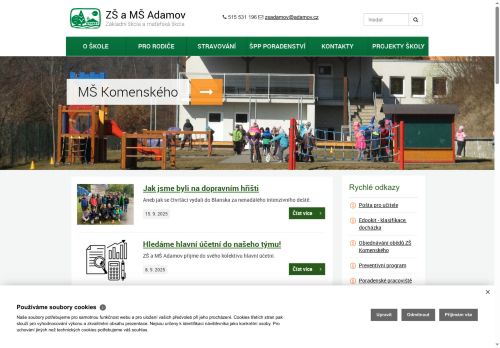 Zobrazit webové stránky Základní škola Ronovská, Adamov