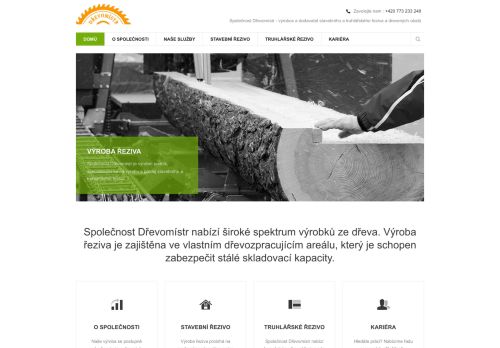 Webové stránky Dnistrom s.r.o., Rudná