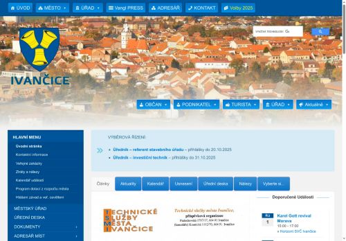 Zobrazit webové stránky Městský úřad Ivančice