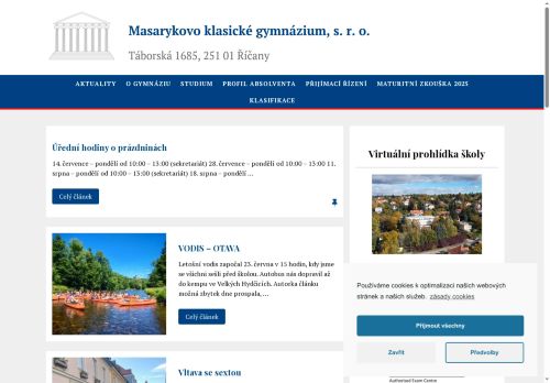 Zobrazit webové stránky Masarykovo klasické gymnázium, s.r.o.