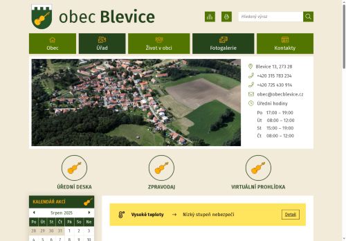 Zobrazit webové stránky Obecní úřad Blevice
