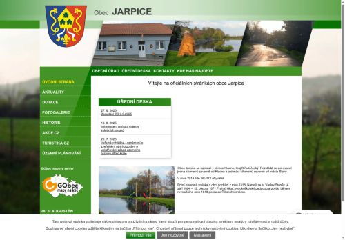 Zobrazit webové stránky Obecní úřad Jarpice