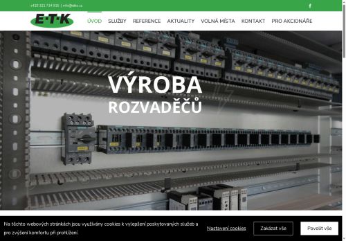 ETK Kolín a.s. nabízí práci na pozici Elektrikář (m/ž) v obci Kolín