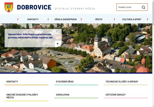 Zobrazit webové stránky Městský úřad Dobrovice