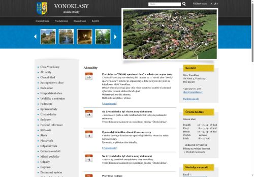 Zobrazit webové stránky Obecní úřad Vonoklasy