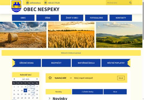 Zobrazit webové stránky Obecní úřad Nespeky