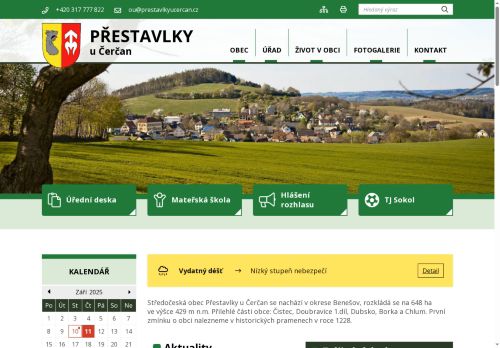 Mateřská škola Přestavlky u Čerčan nabízí práci na pozici Asistenti pedagogů   M/Ž v obci Přestavlky u Čerčan