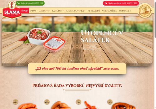 Uzenářství a lahůdky Sláma s.r.o. nabízí práci na pozici dělník ve výrobě lahůdek (m/ž) v obci Velká Bíteš