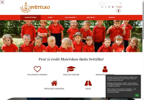 Zobrazit webové stránky Mateřská škola Světýlko - Třebíč