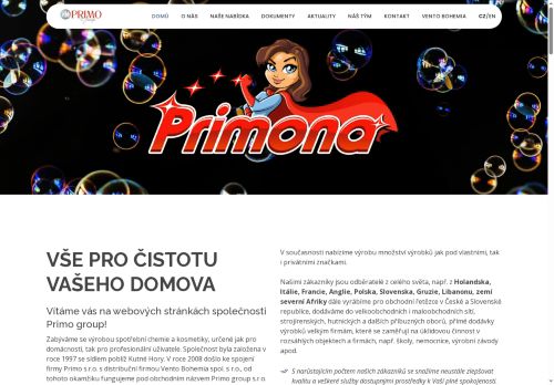 Primo group s.r.o. nabízí práci na pozici Obsluha strojů a zařízení na výrobu kosmetických, toaletních a čisticích výrobků v obci Horušice
