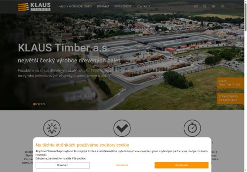 KLAUS Timber a.s. nabízí práci na pozici Stavební dělníci v obci Drahkov