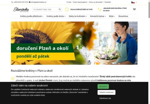 Jiří Maryška nabízí práci na pozici květinář/ka v obci Plzeň