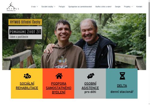 Webové stránky Rytmus Střední Čechy, o.p.s., Benešov