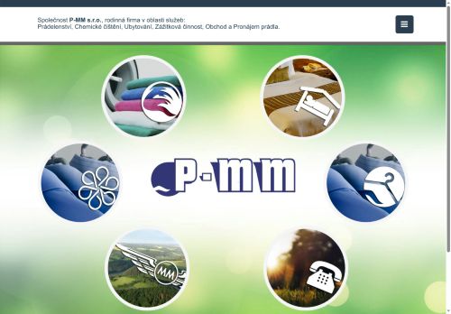 Webové stránky P-MM s.r.o., Čáslav
