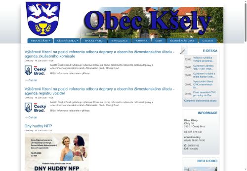 Zobrazit webové stránky Obecní úřad Kšely