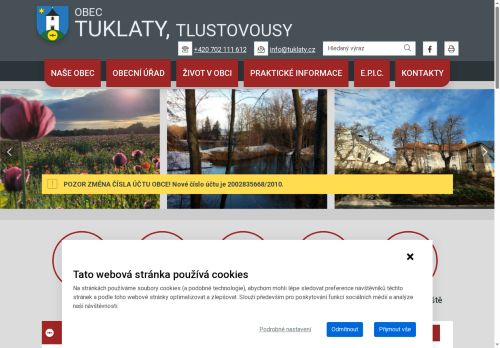 Zobrazit webové stránky Obecní úřad Tuklaty
