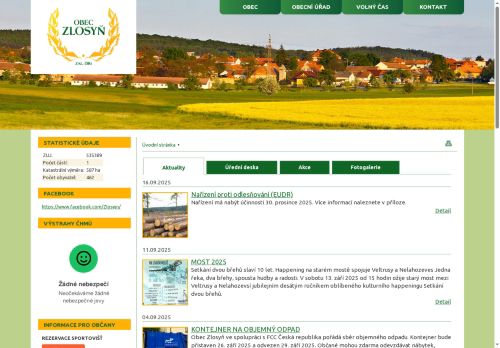 Zobrazit webové stránky Obecní úřad Zlosyň