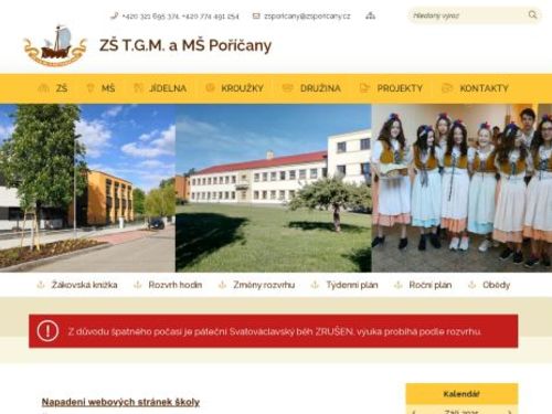 Základní škola T.G.M a mateřská škola Poříčany